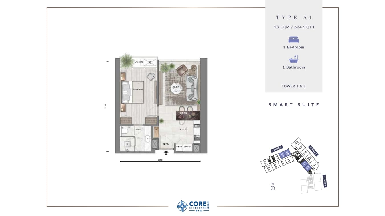 Core Residence Layout Plan